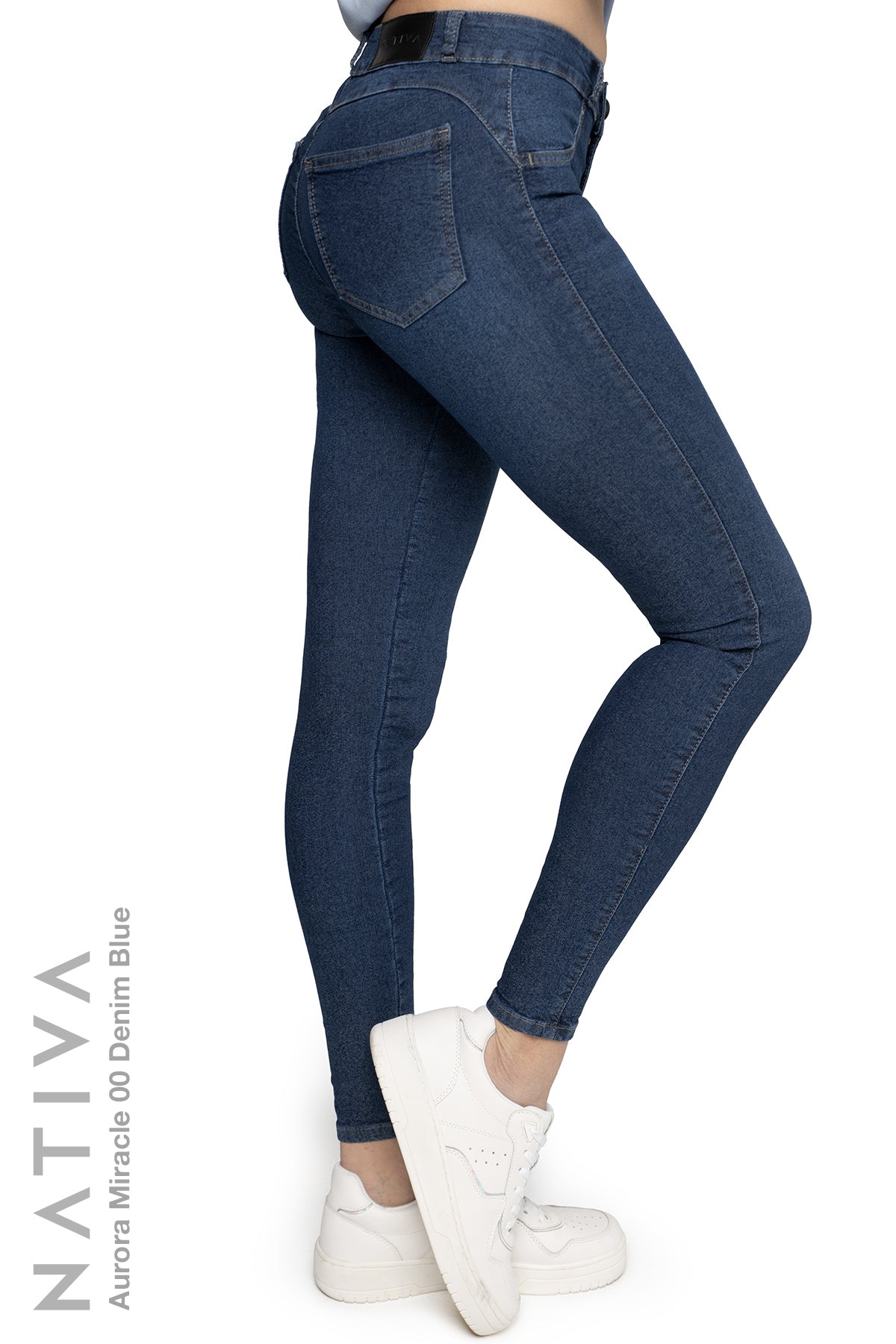 SUPER SKINNY JEANS, AURORA MIRACLE 00 DENIM BLUE, Talle Medio. Moldeador. Movimiento Intenso. Tecnología No Stress®